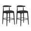 Ensemble de 2 tabourets de bar avec coussin moelleux et pieds robustes-1310104011-1310104012-1310104014
