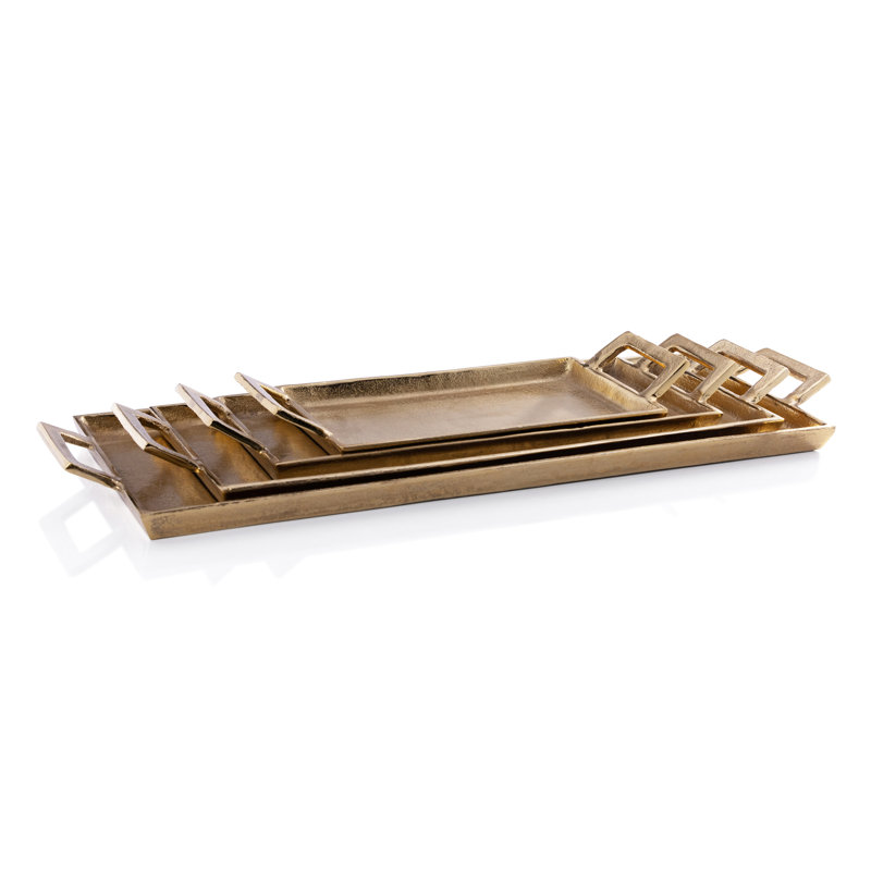 Plateau en aluminium La Réserve, L 26 po x P 9 po x H 1,5 po