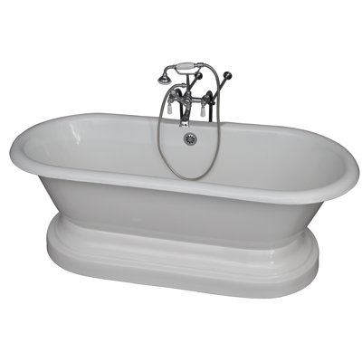 Baignoire de trempage en fonte avec robinet 61 "x 31" Columbus