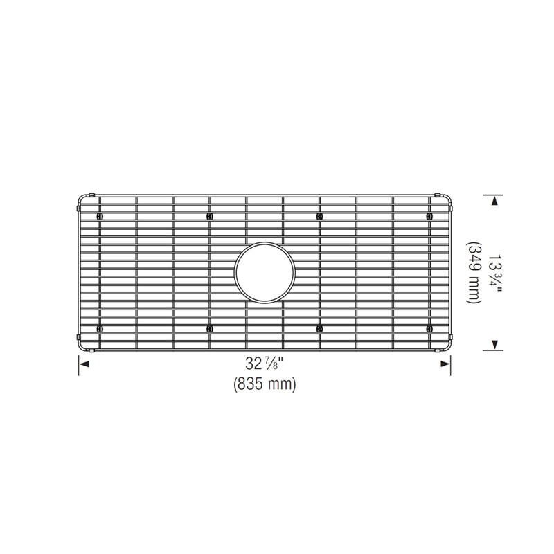 Grille d'évier 33 po x 14 po Profina