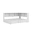 Lit de jour double en métal avec couchette et ports USB-2043932992