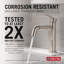 Robinet de salle de bain un trou rétractable Nicoli, robinet de lavabo de salle de bain extractible-105354278