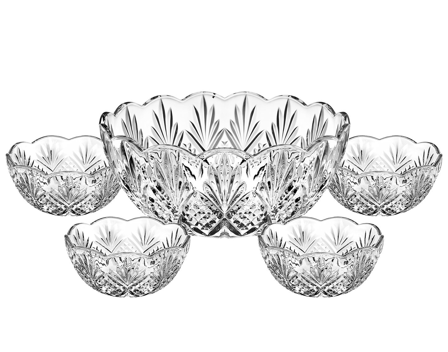 Dublin Crystal 5 Piece Serving