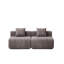 Canapé moderne en chenille gris, conception modulaire pour le salon et le bureau