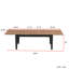 Table de cuisine extensible, 106,5 po de longueur, repas de famille, style, table de salle à manger 106,3 po pour bureau et bureau, conception, supporte 110,23 livres, matériau en panneau de particules