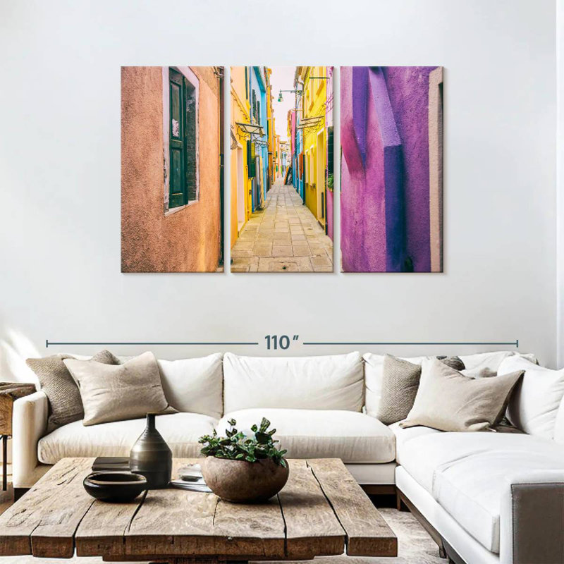 Rorry Burano Alley, 48" H x 74" W