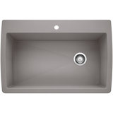 Diamond SILGRANIT 33.5" L x 22" W Super Single Drop-in/Undermount Kitchen Sink