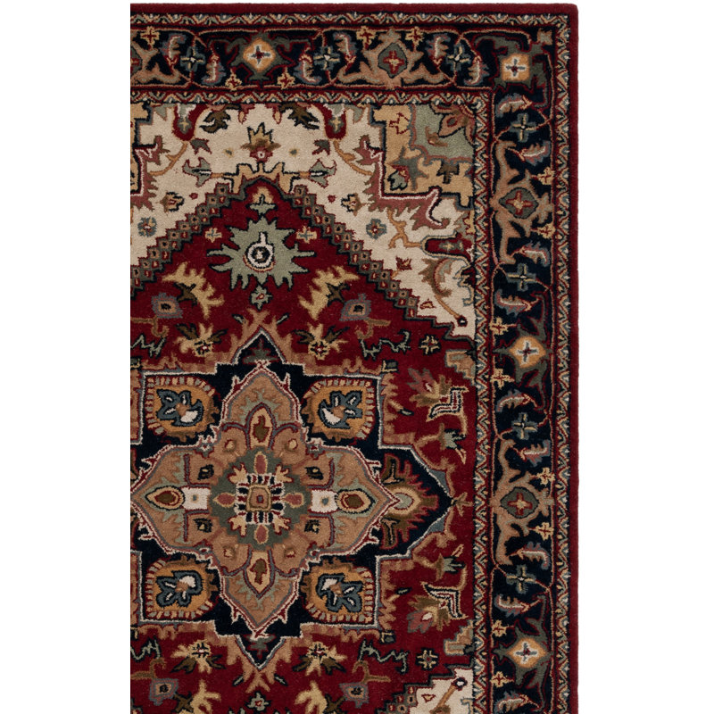 Tapis oriental en laine touffeté à la main Algier, Rectangle 9 pi 6 po x 13 pi 6 po