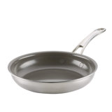 Anolon EverLast Clad Ceramic Stainless Steel Frying Pan, 8.5-Inch, Silver