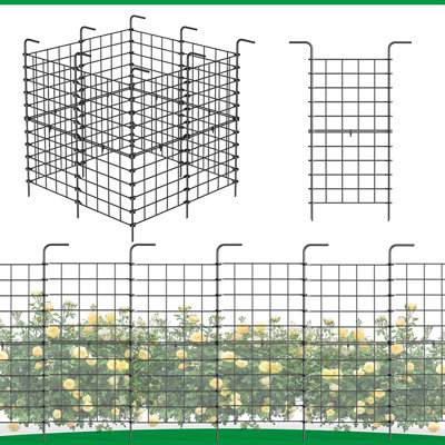 Clôture de jardin en métal H 1 pi x l 1,4 pi