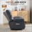 Swivel Rocker Recliner Chair For Adults, 360° Upholstered Manual Recliners For Small Spaces, Single Seat Glider Reclining Chair With Side Pockets, Ergonomic Reading Chair For Living Room, RV, Bedroom-984922522