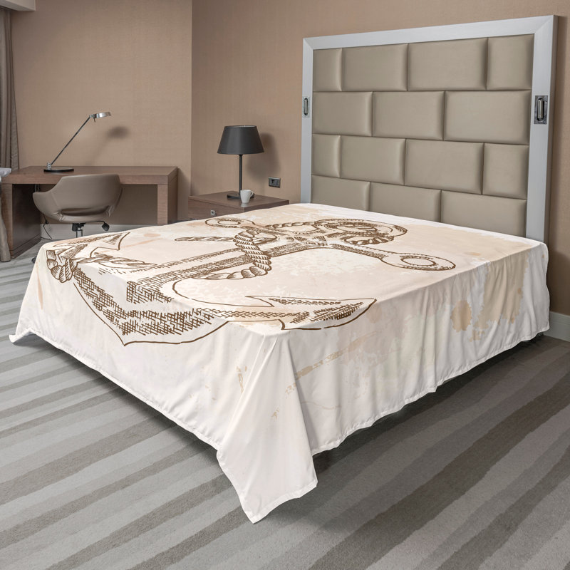 Drap-housse Ambesonne, Drap plat pour très grand lit californien