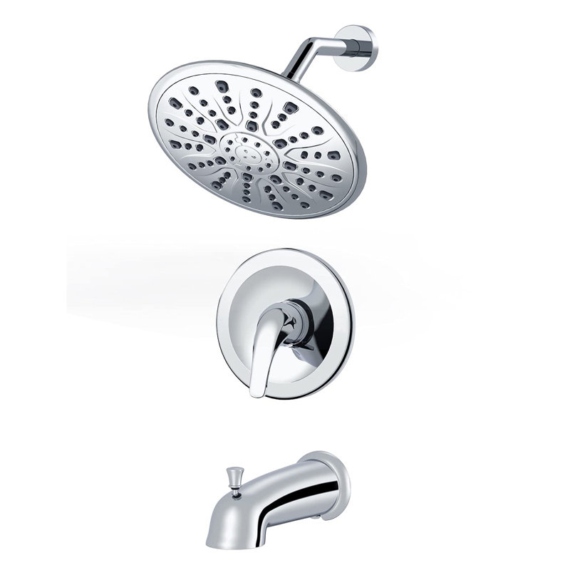 All-In-One Kit with Rough in-Valve, Chrome