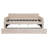 Full Size Upholstered daybed with Trundle and Wood Slat Support-1236276906