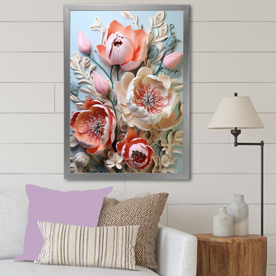" Tulips Neon Bloom Collage II "