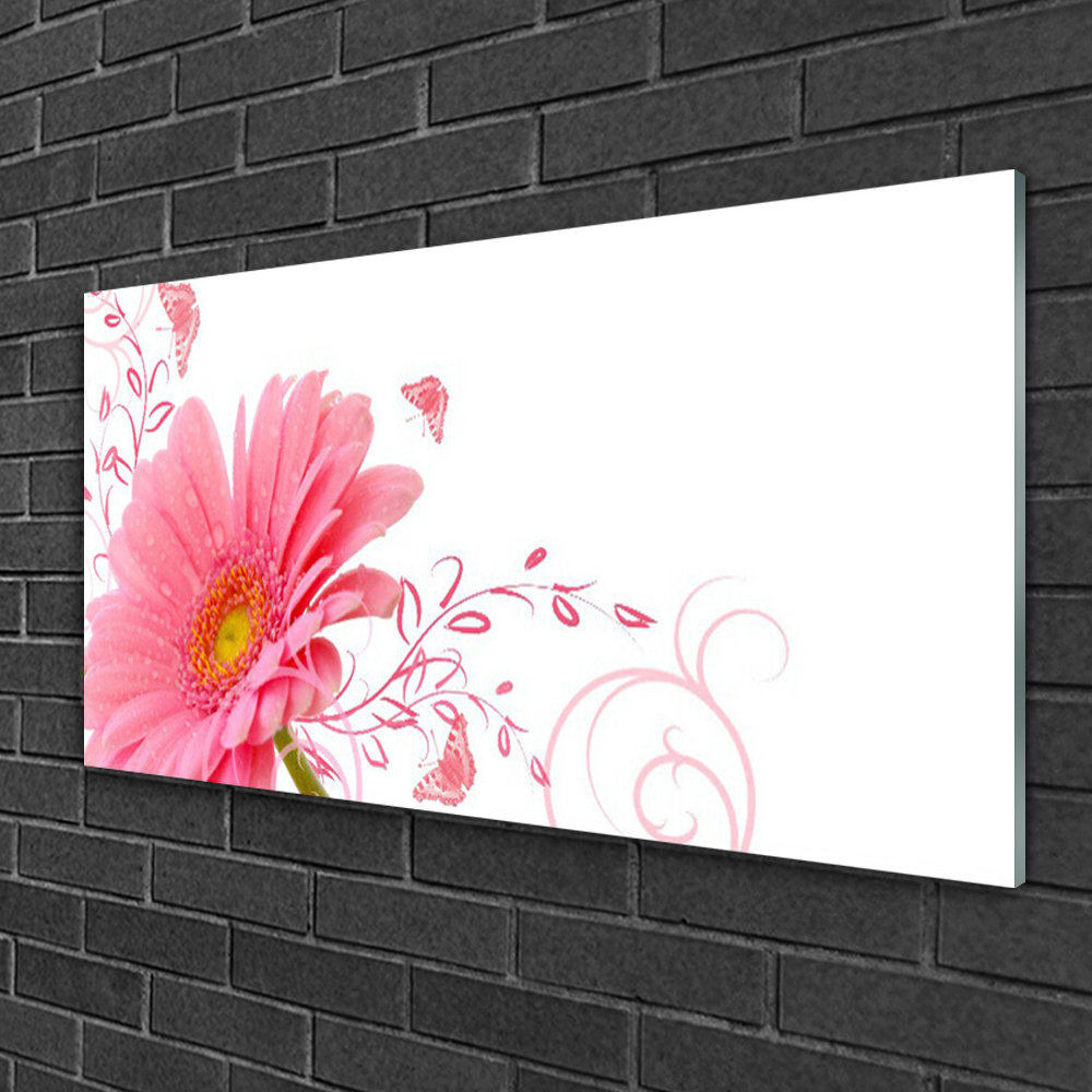 Glasbild Floral Flower