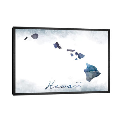 Hawaii State Bluish - Print on Canvas