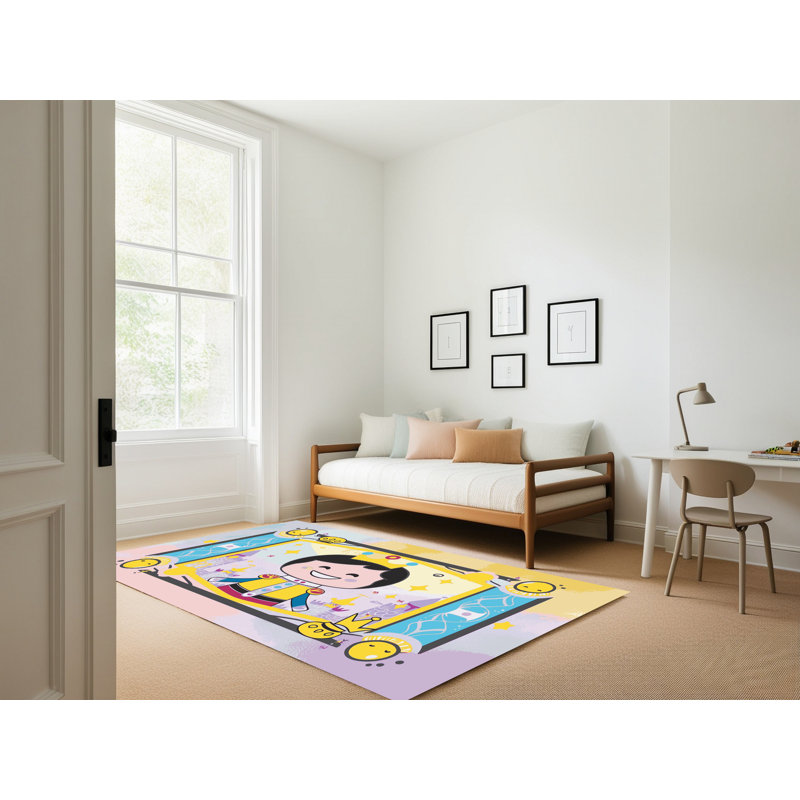 Tapis fantaisie East Urban Home, Rectangulaire 2 pi x 3 pi