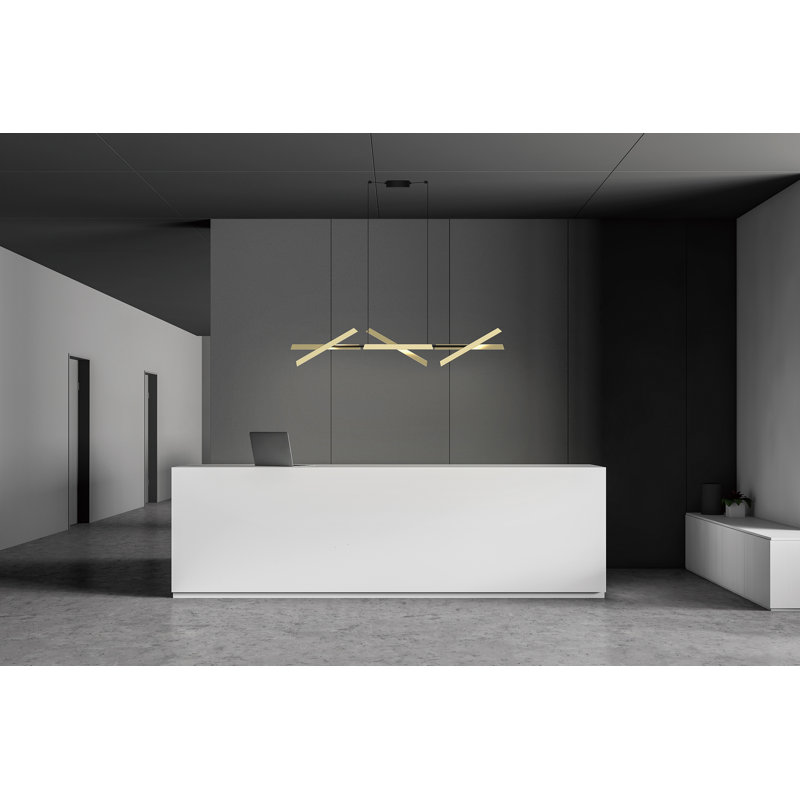 6 - Light Pendant, Champagne Gold