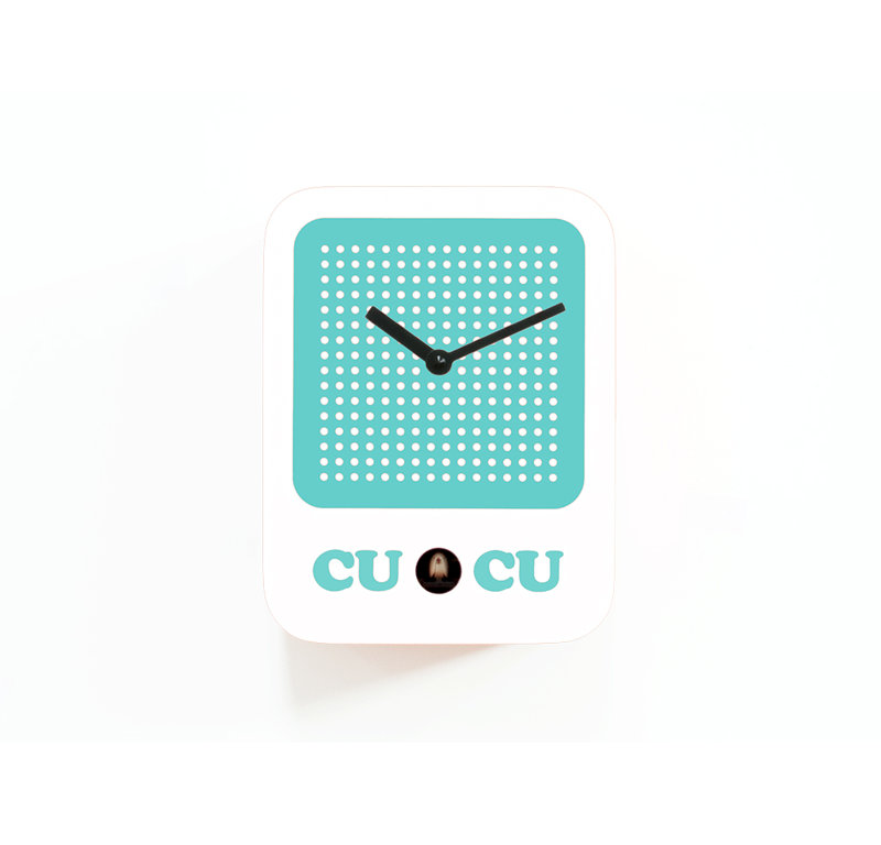 Banda Wood Wall Clock, White