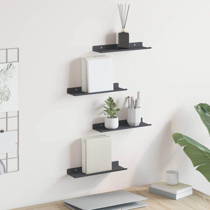 Steel Floating Shelf, Anthracite