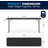 Plastic Folding Table, Long Plastic Training Table For Indoor/Outdoor Events, Black