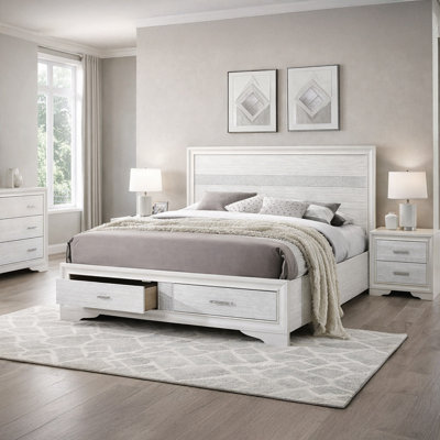 Mirola Solid Wood Storage Bed