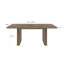 Table de salle à manger moderne pour 6 à 10 personnes, table de cuisine en bois avec double piédestal robuste, table de salle à manger en bois pour la salle à manger
