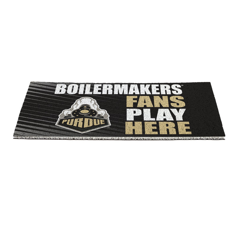 Purdue University Fan PVC Mat, 28"x16"