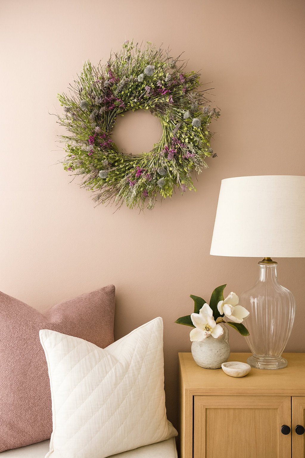 22'' Easter Handcrafted Dried Wreath