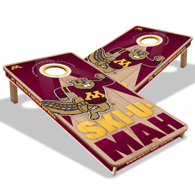 YouTheFan NCAA MN Golden Gophers 2X4 Slogan Series Cornhole NO BAGS