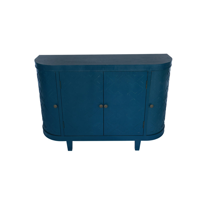 Armoire de rangement ovale 47 po avec 4 portes