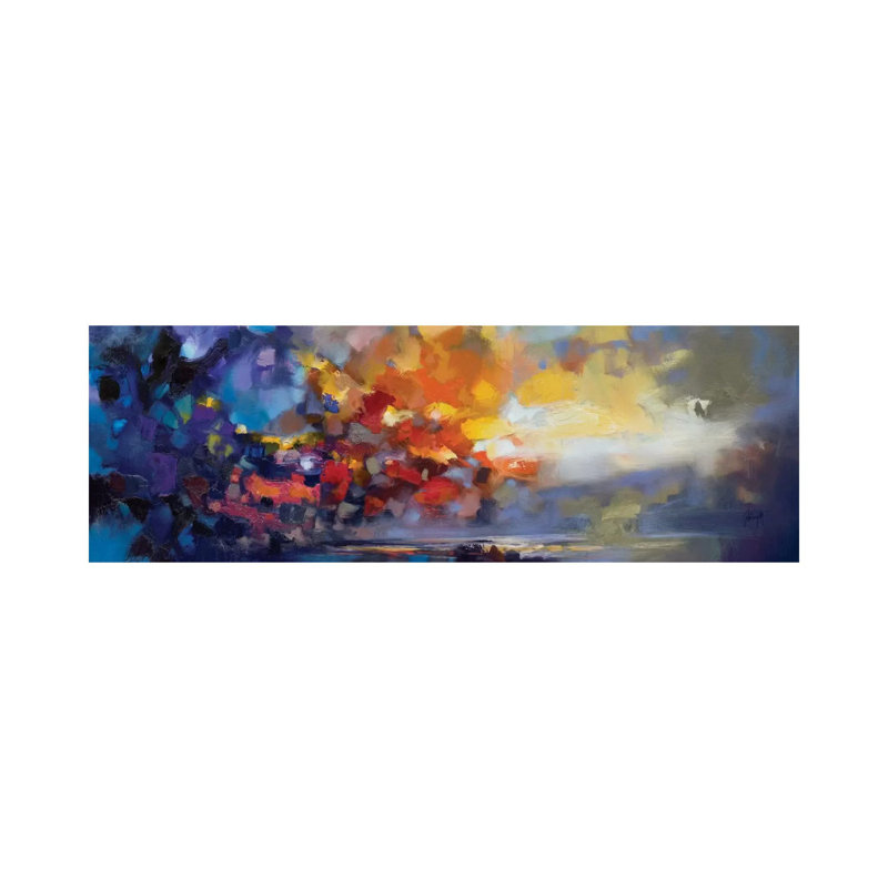 Molecular Light by Scott Naismith - Wrapped Canvas Panoramic Painting, 121.92 cm H x 40.64 cm W x 1.91 cm D