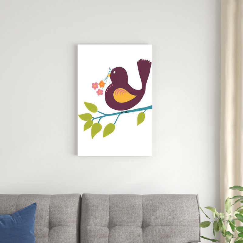 Oiseau mignon IV, H 30 po x l 20 po x P 1,25 po