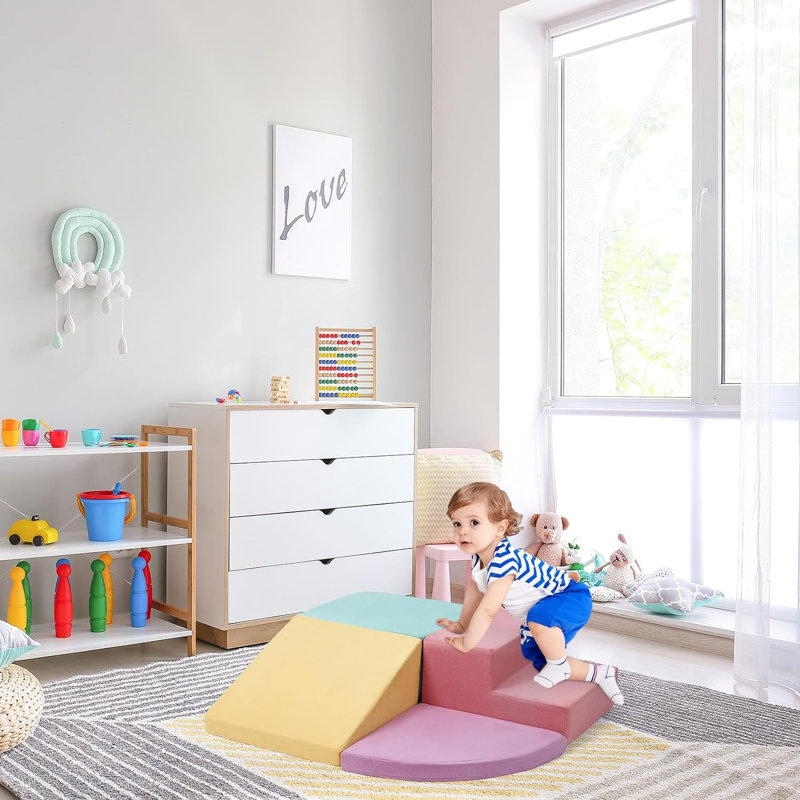 6PCS Toddler Foam Climbing Blocks Set
