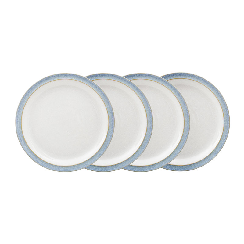 Denby Elements Medium Plates, Blue