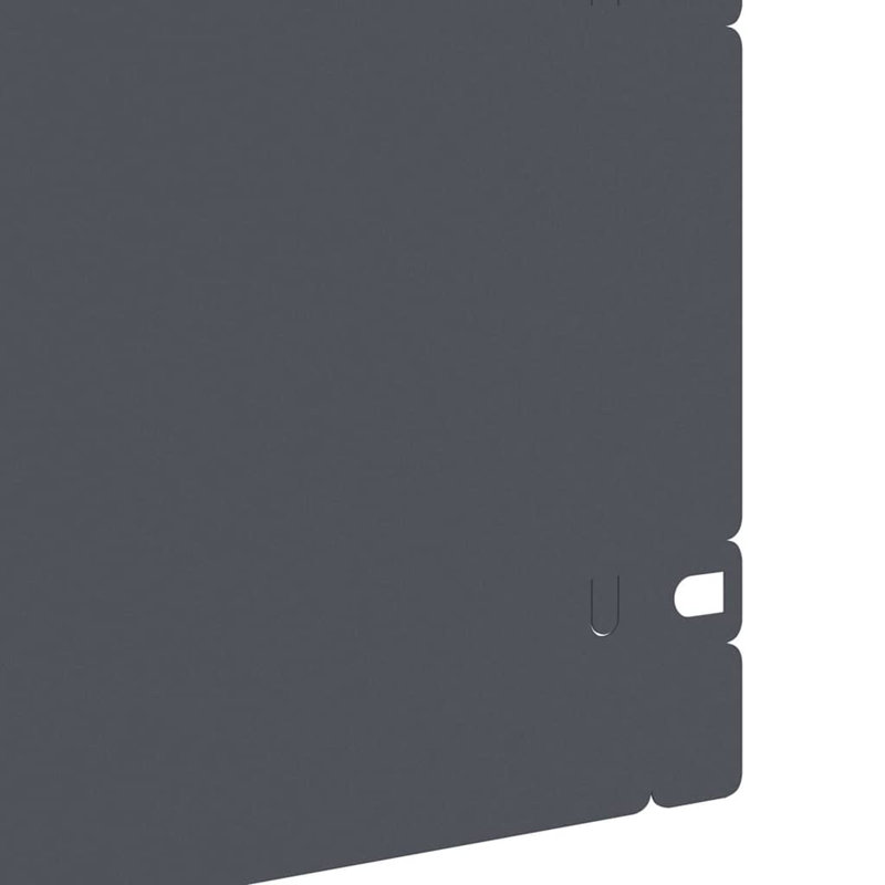 22 cm H x 103 cm W, Anthracite