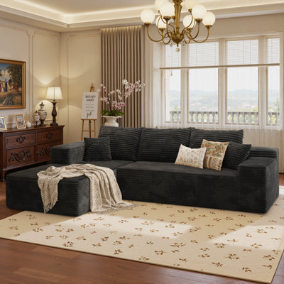 Viola Boneless 2 - Piece Upholstered Sectional, 104.5"Cloud Modular Sectional Sofa Couch with L-Shape Chaise, Modern Deep Seat Corner Couch, for Living Room Bedroom, No Assembly Required