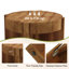 Solid Wood Pedestal Coffee Table