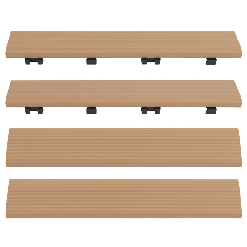 2" x 12" Quick Deck Composite Deck Tile Straight fascia in Canadian Maple, Canadian Maple