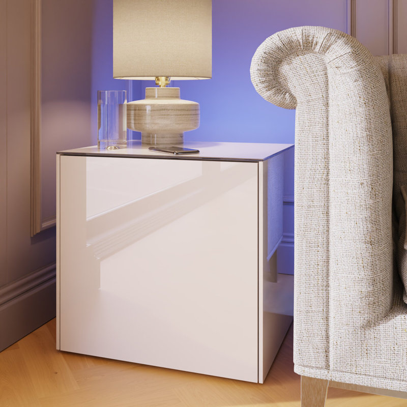 INTEL Side / lamp Table, White