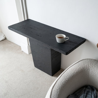 Table basse 35,5 po x 14 po x 35,5 po avec base piédestal
