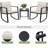 Beauman Metal 2 - Person Rocking Seating Group with Cushions-2129342193
