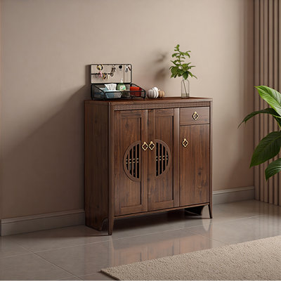 New Chinese style storage shoe cabinet