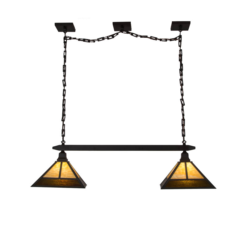 Luminaire suspendu 2 lumières Mission