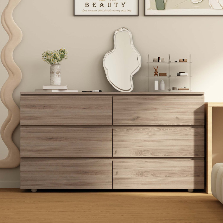 Anastasiya Modern 6 - Drawer Dresser In Grey