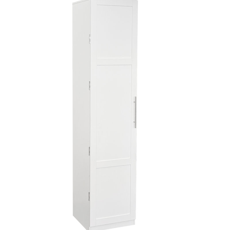 Blanc, autoportant, garde-manger, tablettes, garde-manger latéral, rangement multifonctionnel réglable