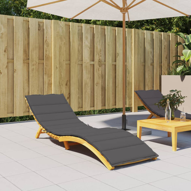 Outdoor Seat / Back Cushion, Dark Gray, 1.6" H x 78.7" L x 27.6" W