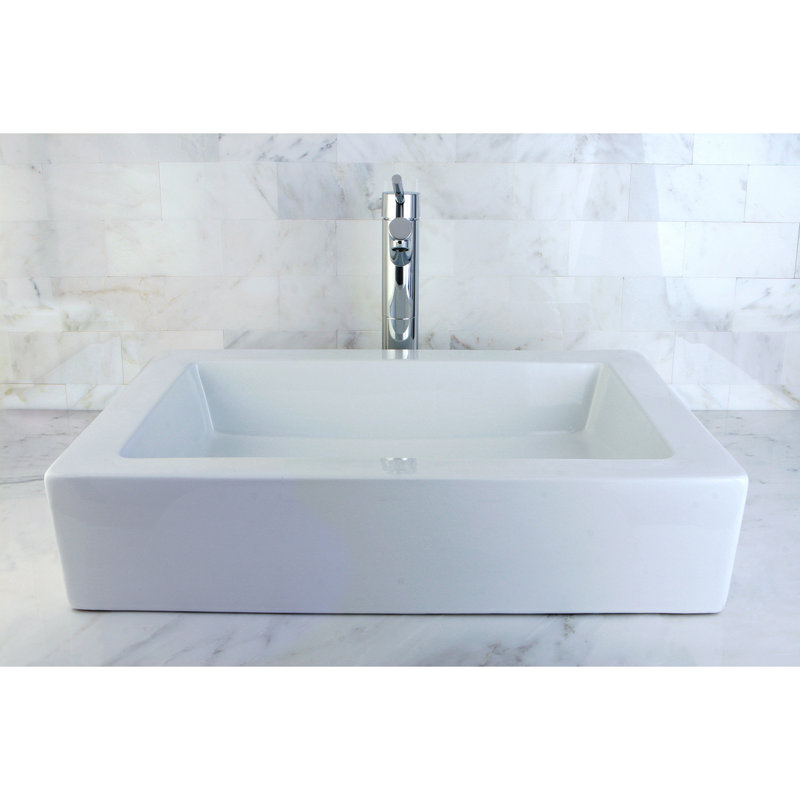 Lavabo vasque rectangulaire en céramique Kingston Brass