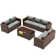 Azoriah Wicker 7 - Person Outdoor Seating Group with Storage